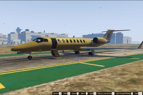 24K Gold Luxor Private Jet with new Interior